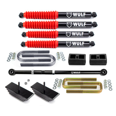 2.8" Front 2" Rear Leveling Lift Kit w/ Shocks For Early 1999 Ford F250 F350 4X4