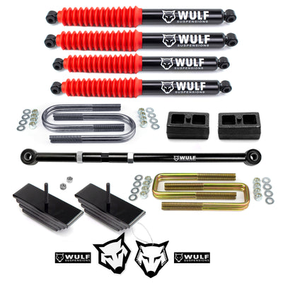 2.8" Front 2" Rear Leveling Lift Kit w/ Shocks For Early 1999 Ford F250 F350 4X4