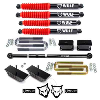 2.8" Front 3" Rear Lift Kit with Shocks For Early 1999 Ford F250 F350 4X4