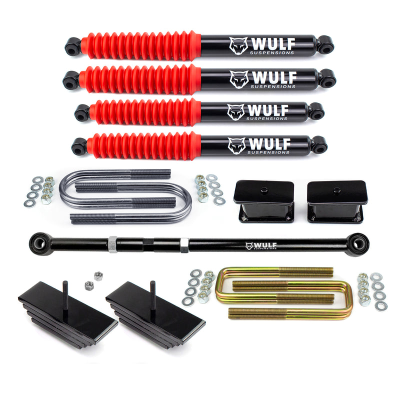 2.8" Front 3" Rear Lift Kit with Shocks For Early 1999 Ford F250 F350 4X4
