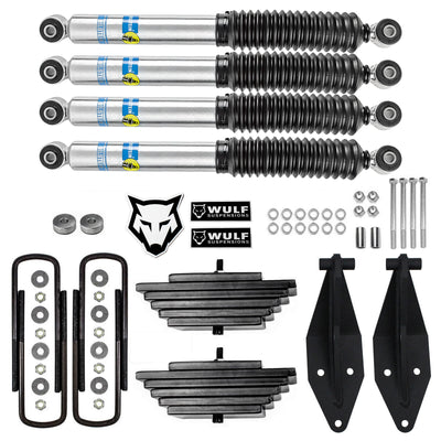 3" Front Leaf Pack Lift Kit w/ Bilstein Shocks For 2000-2005 Ford Excursion 4X4