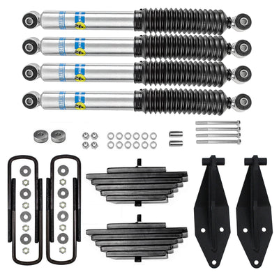 3" Front Mini Leaf Pack Lift Kit w/ Bilstein Shocks Fits 1999-2004 Ford F250 4X4