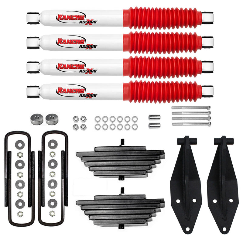 3" Front Lift Kit with Dual Rancho Shock Kit Fits 2000-2005 Ford Excursion 4X4