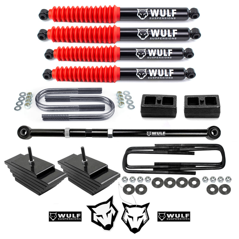 3.5" Front 2" Rear Leveling Lift Kit w/ Shocks For 1999-2004 Ford F250 F350 4X4