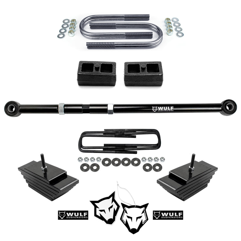 3.5" Front 2" Rear Leveling Lift Kit w/ Track Bar For 1999-2004 Ford F250 4X4