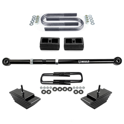 3.5" Front 2" Rear Lift Kit Mini Leaf w/ Track Bar For 2000-2005 Ford Excursion