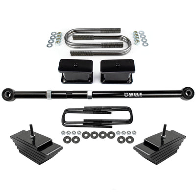 3" Full Lift Kit w/ Mini Leaf Packs For 1999-2004 Ford F250 F350 4X4