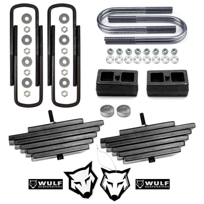 3" Front 2" Rear Leveling Mini Leaf Lift Kit For 2000-2005 Ford Excursion 4X4
