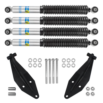 Front Dual Shock Kit w/ Bilstein For 0" Lifts Fits 2000-2005 Ford Excursion 4X4