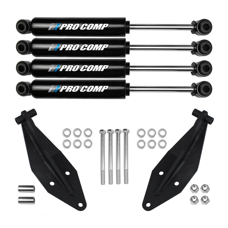 Front Dual Shock Kit w/ Pro Comp Shocks for 8" Lifts For 1999-2004 Ford F250 4X4