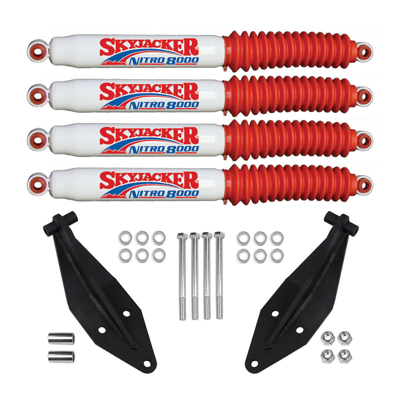 Front Dual Shock Kit w/ Skyjacker For 0-3" Lifts Fits 1999-2004 Ford F350 4X4