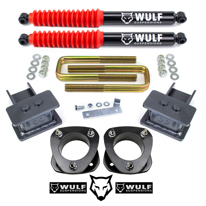 3" Full Lift Kit with Rear WULF Shocks Fits 2009-2020 Ford F150 2WD