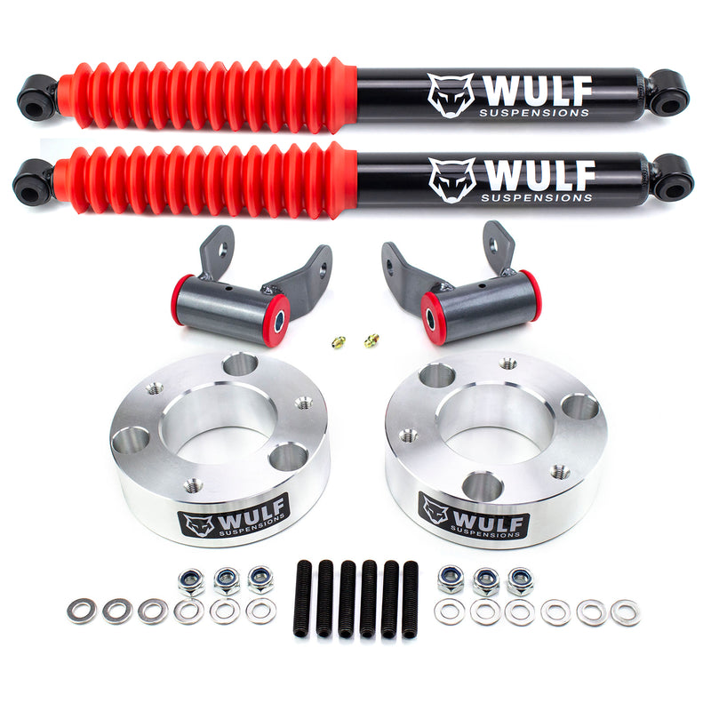 3" Front 1.5" Rear Leveling Lift Kit w/ Rear WULF Shocks For 2009-2014 Ford F150