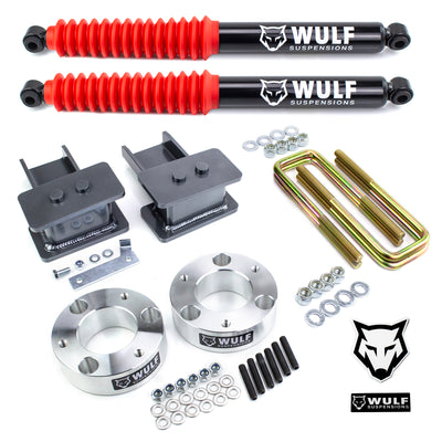 3" Front 2" Rear Leveling Lift Kit with WULF Shocks Fits 2009-2020 Ford F150 4X4
