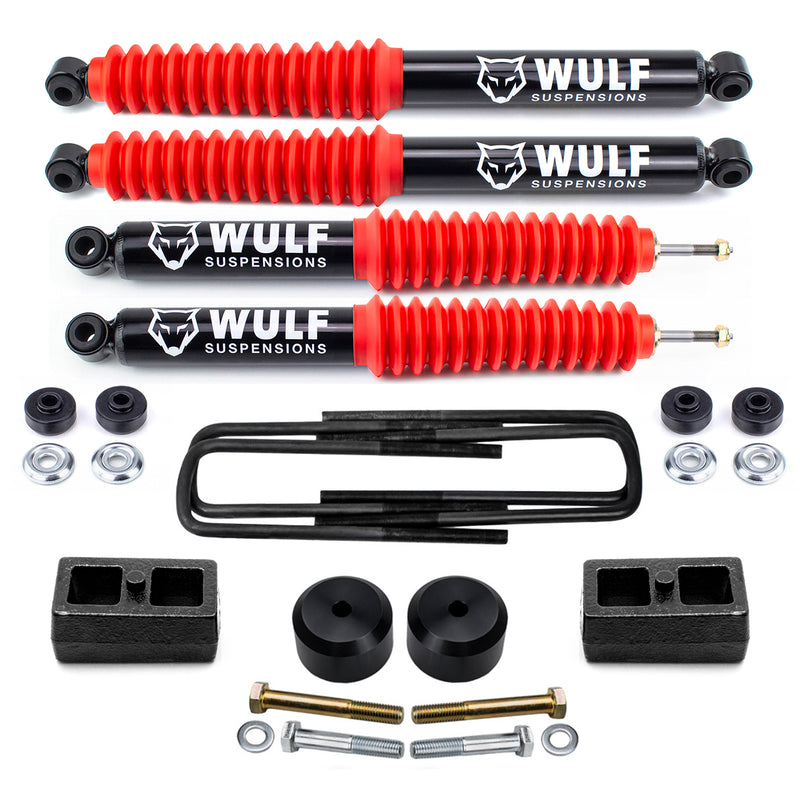 2" Full Lift Kit w/ WULF Shocks For 2011-2018 Ford F350 Super Duty 4X4