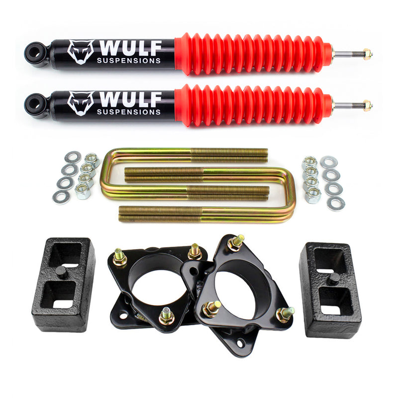 3" Front 2" Rear Leveling Lift Kit w/ WULF Shocks For 1999-2006 Toyota Tundra