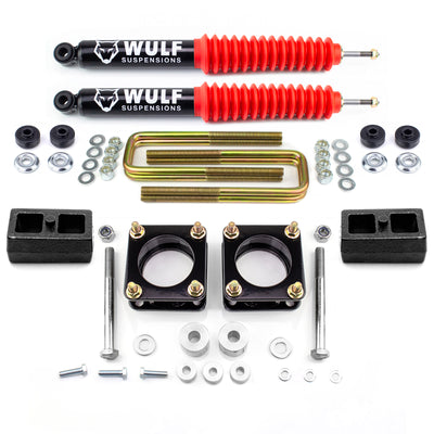 3" Front 2" Rear Leveling Lift Kit + Wulf Shocks For 2007-2021 Toyota Tundra 4X4