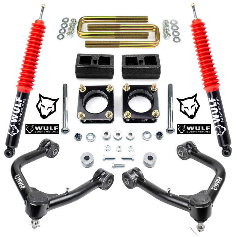 3" Front 2" Rear Lift Kit w/ Control Arms For 2007-2021 Toyota Tundra 4X4