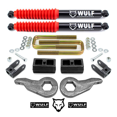 3" Front 2" Rear Leveling Lift Kit w/ Shocks For 1999-2007 Chevy Silverado 1500