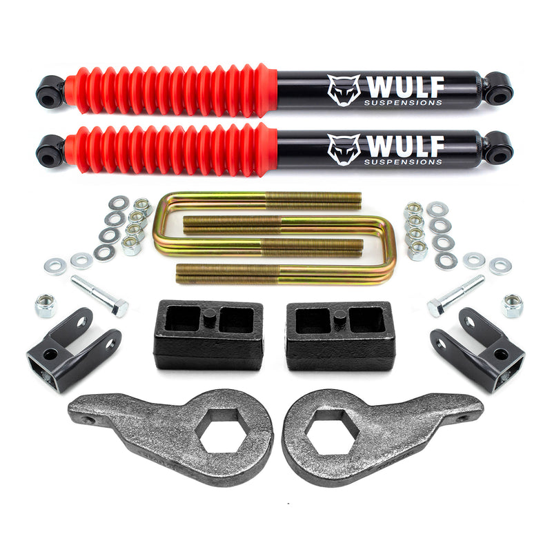 3" Front 2" Rear Leveling Lift Kit w/ Shocks For 1999-2007 Chevy Silverado 1500