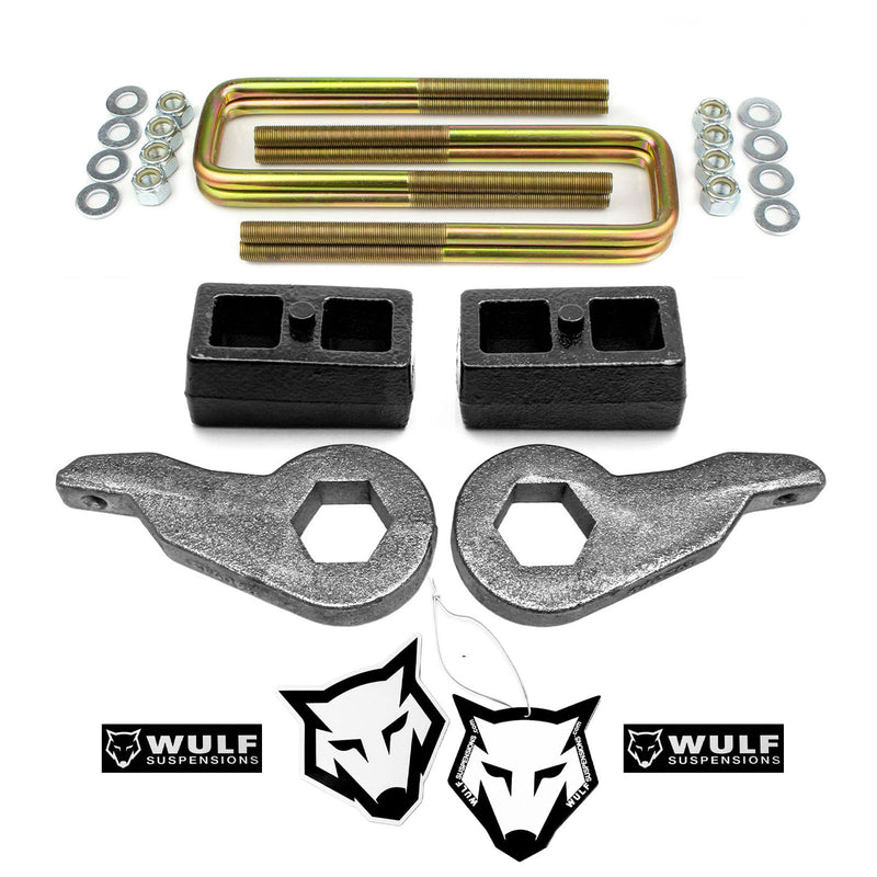 3" Front 1.5" Rear Leveling Lift Kit For 1988-1999 Chevy GMC K2500 K3500 4WD