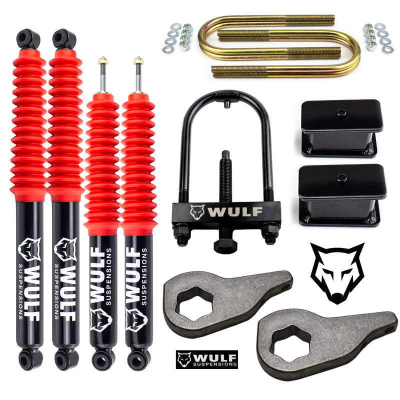 3" Full Lift Kit with WULF Shocks For 2002-2005 Dodge Ram 1500 4X4 4WD