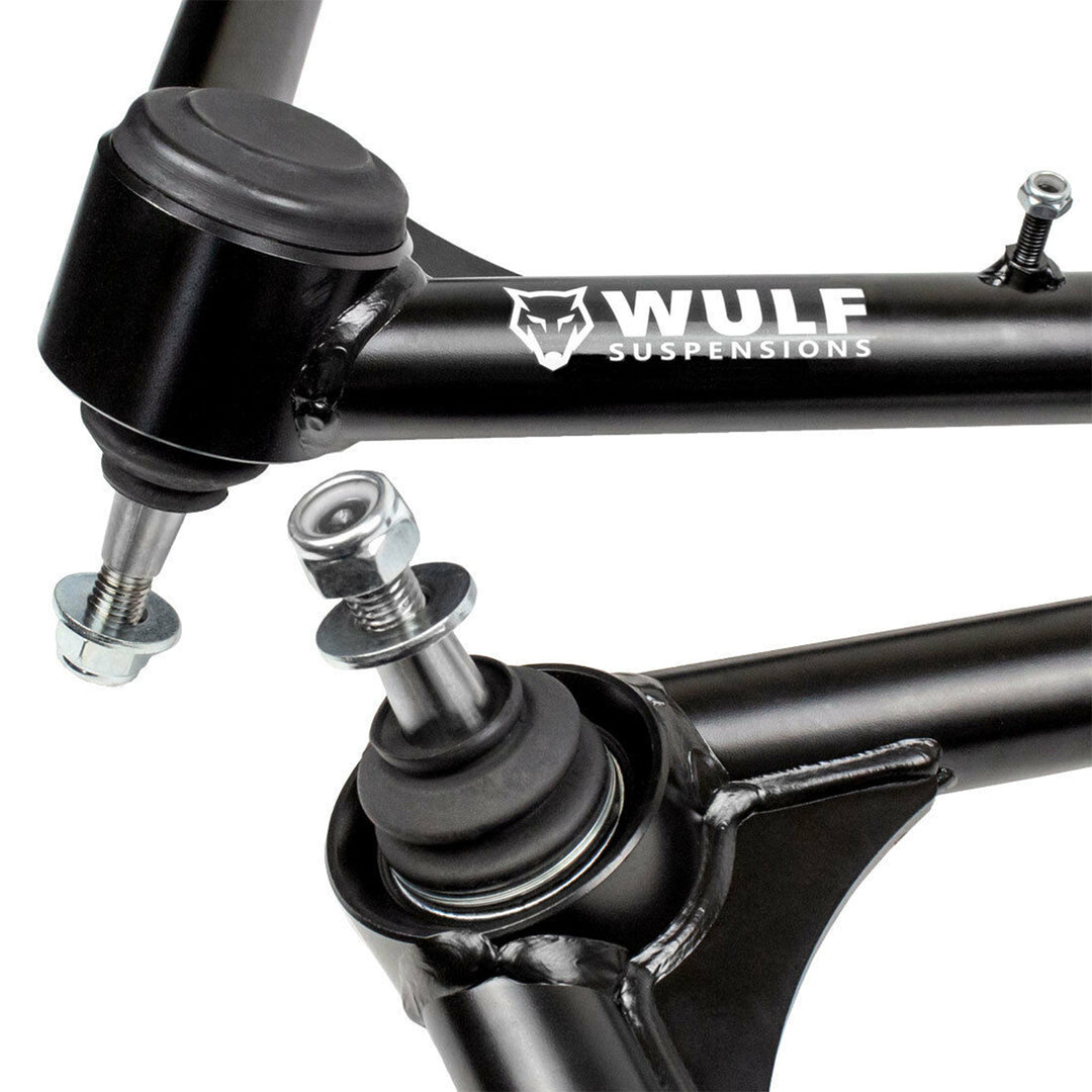 Brazos de control superiores frontales, kit de rótula tubular de elevación de 2-4 pulgadas compatible con Silverado 1500 Sierra 4WD 4X4 RWD de 1999-2006 con ruedas de 6 lengüetas (par Brazos de control superiores frontales, kit de rótula tubular de elevación de 2-4 pulgadas compatible con Silverado 1500 Sierra 4WD 4X4 RWD de 1999-2006 con ruedas de 6 lengüetas (par