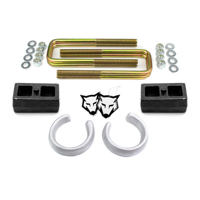 2.5" Front 1.5" Rear Lift Kit w/ Coil Spacers For 1999-2007 Chevy Silverado 2WD