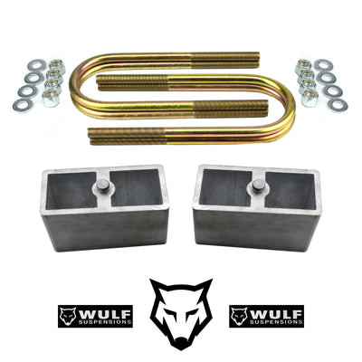3" Rear Drop Lowering Kit Blocks w/ U-bolts For Toyota Nissan Mazda 2-7/8" Axle