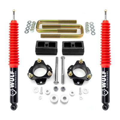 3" Front 1.5" Rear Lift Kit w/ Diff Drop + Shocks For 2005-2020 Toyota Tacoma