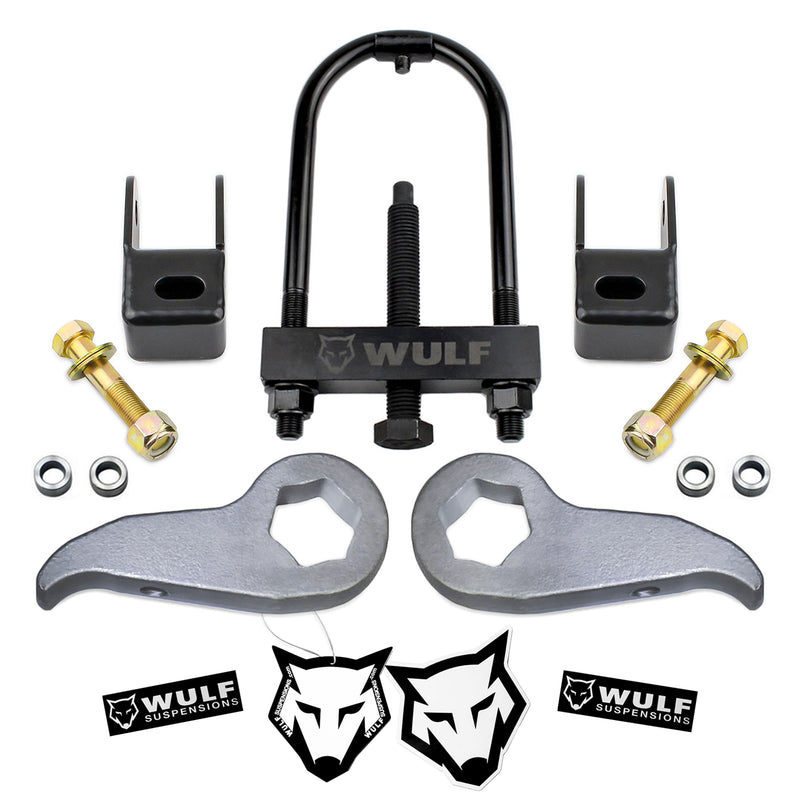3" Front Lift Key Kit w/ Shock Extenders For 2011-2018 Chevy Silverado 2500