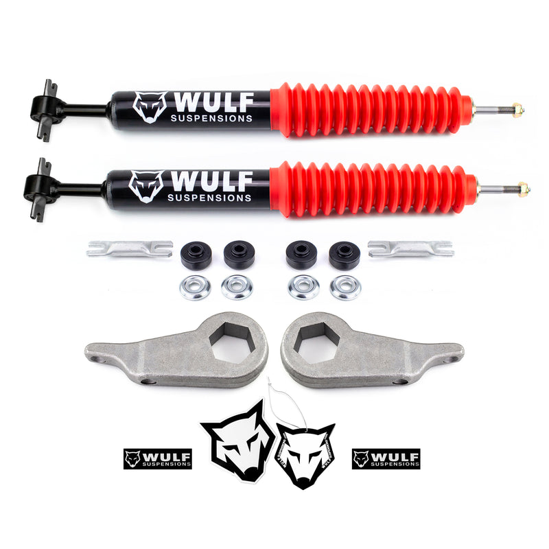 3" Front Leveling Lift Kit w/ WULF Extended Shocks For 1998-2011 Ford Ranger 4X4