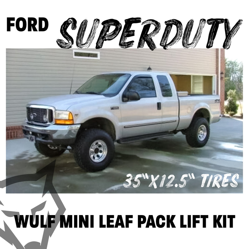 2.8" Front 2" Rear Lift Kit w/ Mini Leaf For 1999-2004 Ford F350 Super Duty 4X4