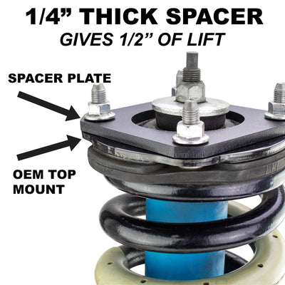 1/2" Front Strut Spacer Leveling Lift Kit For 2010-2014 Ford F150 SVT Raptor 4X4