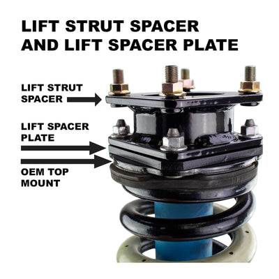 3" Front Strut Spacer Leveling Lift Kit For 2019-2020 Ford Ranger 2WD 4X4